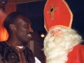 Pape Seck met Sint Nicolaas